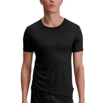 Calida Natural Cooling T-shirt Sort tencel Medium Herre