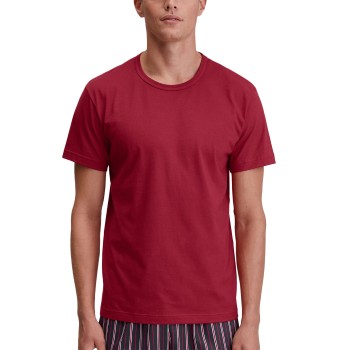 Calida Remix Basic Sleep T-shirt Rød bomuld Large Herre