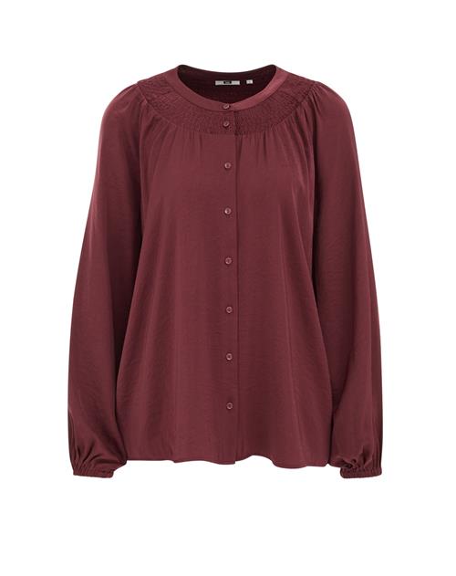 WE Fashion Bluse  mørkerød