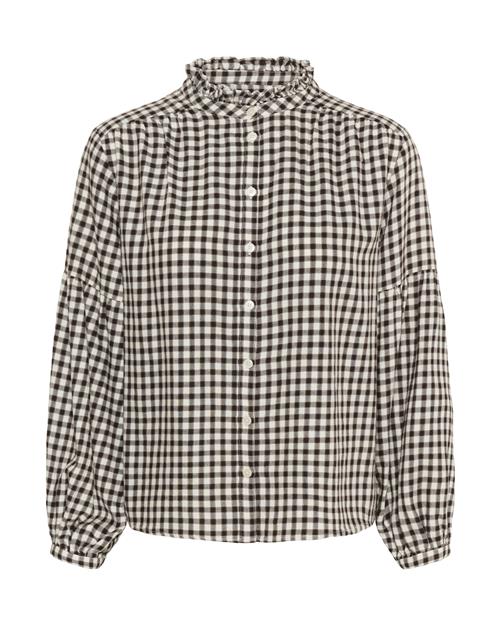 Part Two Bluse 'Samilla'  grå / sort / uldhvid