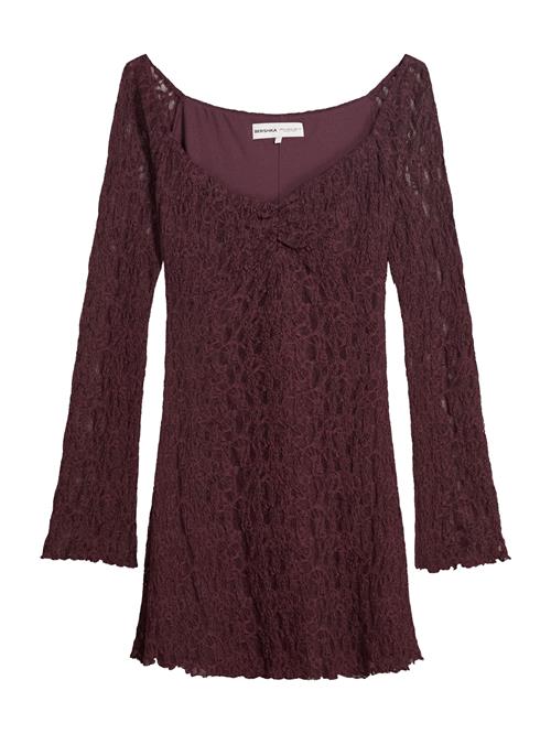 Bershka Kjole  aubergine