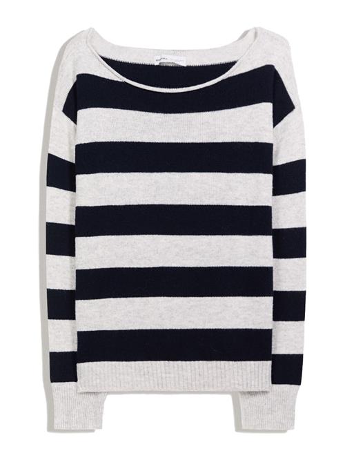 Bershka Pullover  natblå / lysegrå