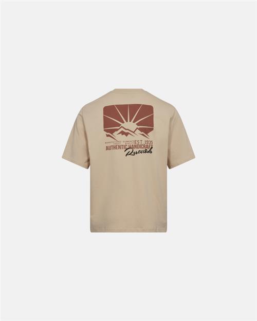 T-shirt "mid sleeve" | 100 økologisk bomuld | Sand