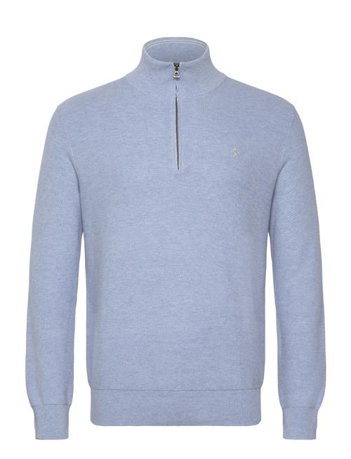 Mesh-Knit Cotton Quarter-Zip Sweater Polo Ralph Lauren Blue