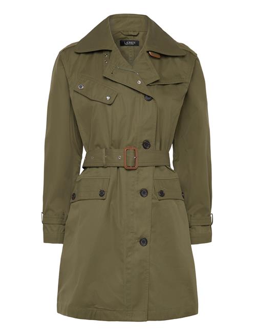 Belted Cotton Twill Trench Coat Lauren Ralph Lauren Brown