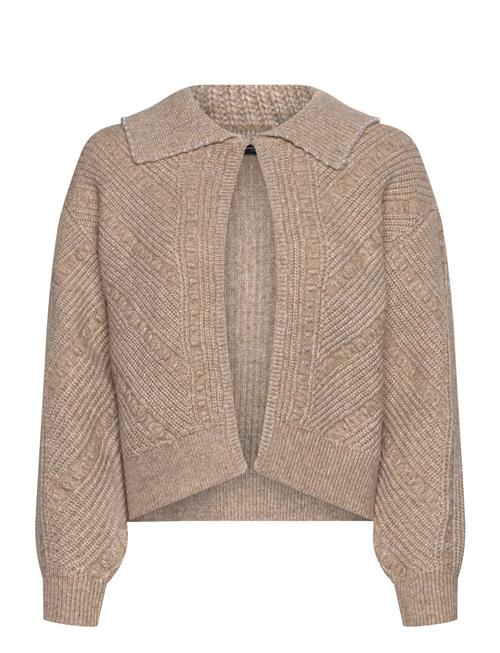 Kitty Pearl Ls Cardigan French Connection Beige