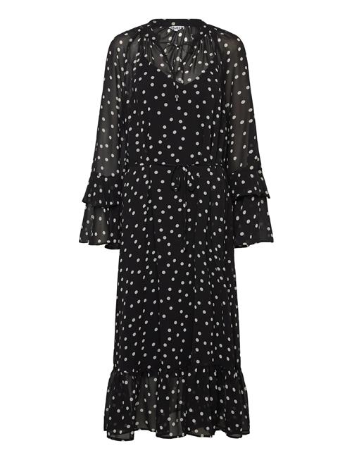 Objgina L/S Re Long Dress E Wi 25 Object Black