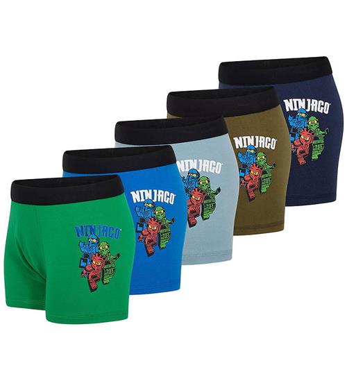 LEGOÂ® Wear Ninjago Boxershorts - 5-pak - LwAgan 608 - Blå/Brun/G