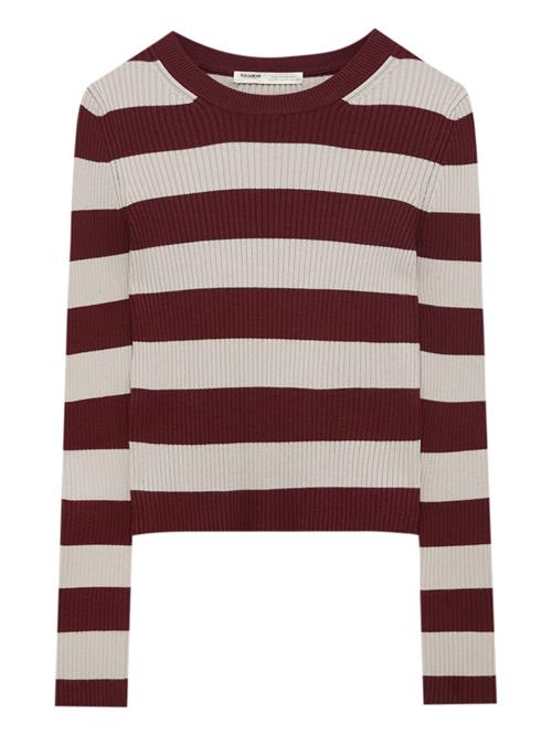 Pull&Bear Pullover  beige / burgunder