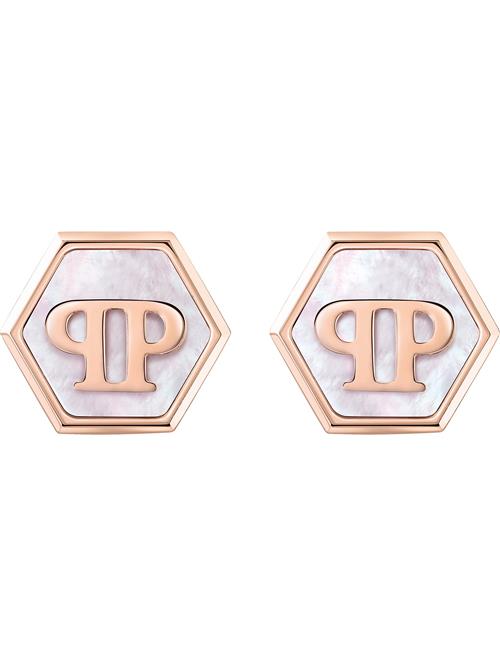 Philipp Plein Øreringe  rosa guld / lilla-meleret