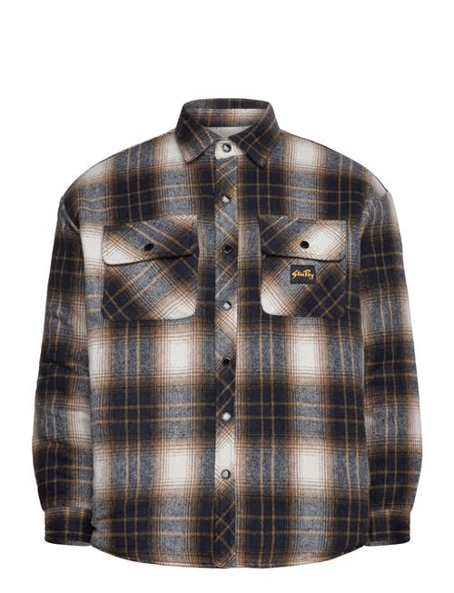 Quilted Plaid Overshirt Stan Ray Brown
