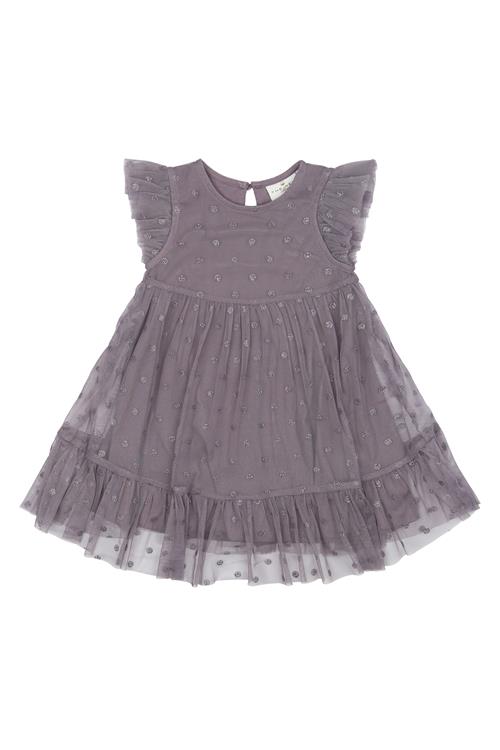 The New Siblings Poppy Kjole Gray Ridge  Gray Ridge  92 cm  Grå  92 cm  kvinde
