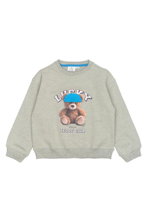 The New TNPendra OS Sweatshirt Light Grey Melange Light Grey Melange 7-8 Y  Grå  7-8 år  kvinde