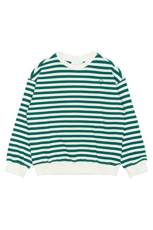 The New TNNero OS Sweatshirt Alpine Green Striped Alpine Green Striped 7-8 Y  Grøn  7-8 år  mand