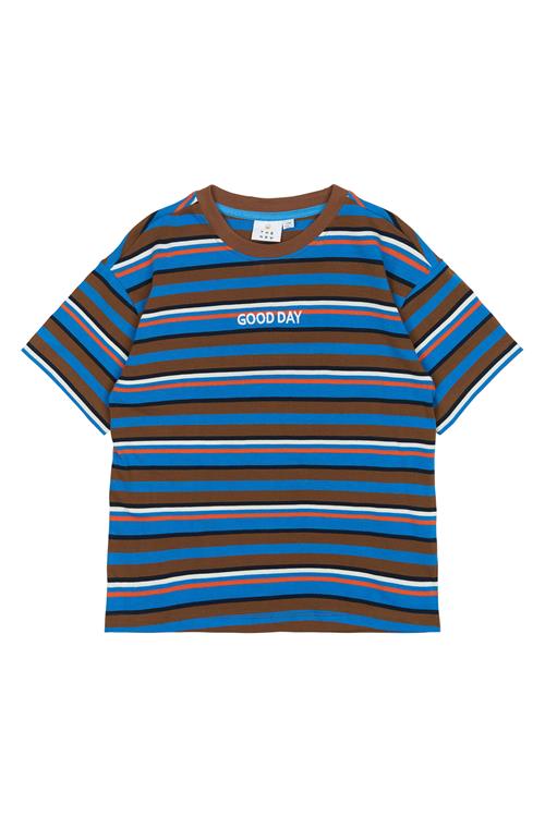 The New TNPicky OS S_S Tee Toffee Striped Toffee Striped 5-6 Y  Brun  5-6 år  mand