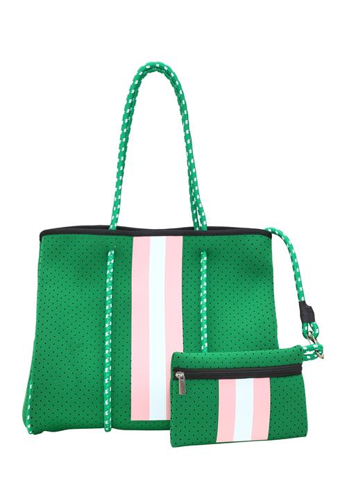 FELIPA Shopper  grøn / lyserød / sort / hvid