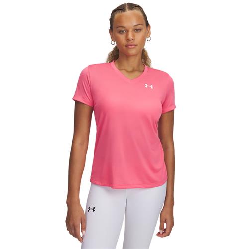 Se UNDER ARMOUR Funktionsbluse  pink / hvid ved About You