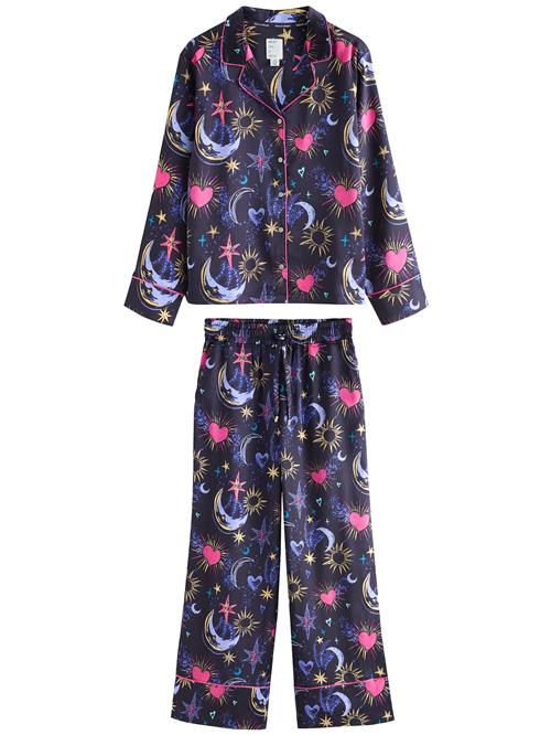 Next Pyjamas 'CoppaFeel!'  navy / lyseblå / gul / pink
