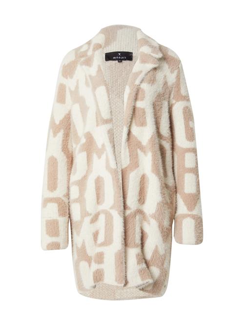 monari Cardigan  mørkebeige / hvid