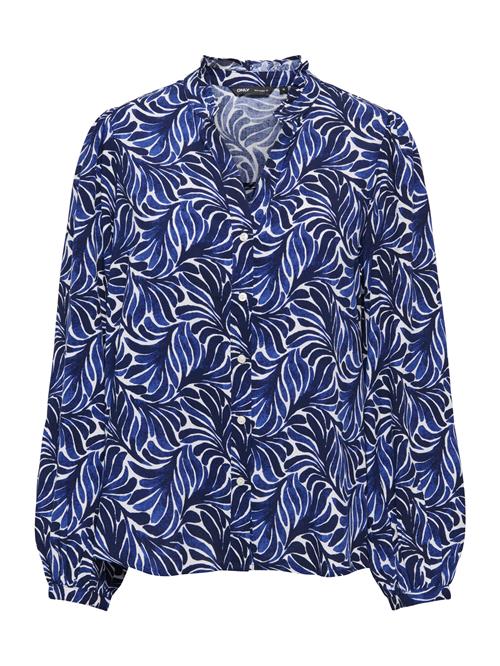 ONLY Bluse 'ONLRAYA'  navy / mørkeblå / hvid