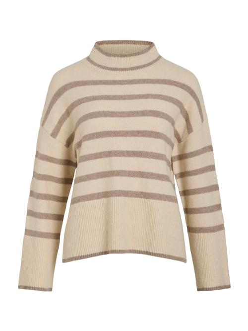 VILA Pullover 'VILAVINIA'  creme / mørkebeige