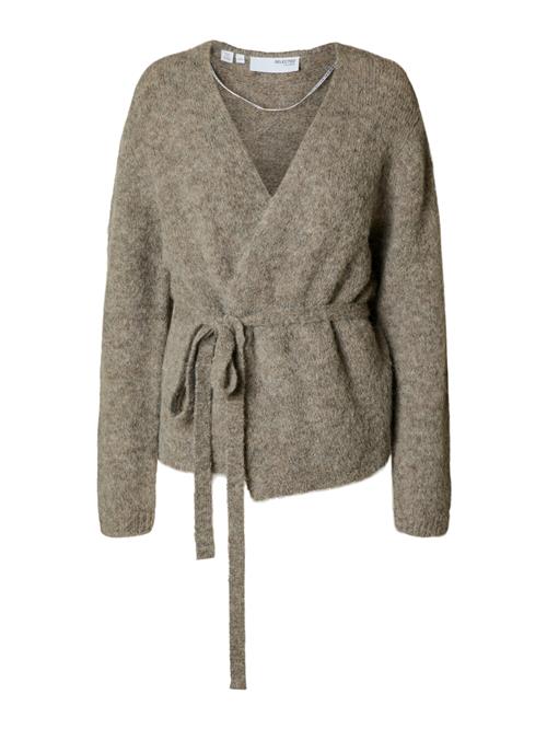 SELECTED Cardigan 'SLFGABELLA'  mudderfarvet
