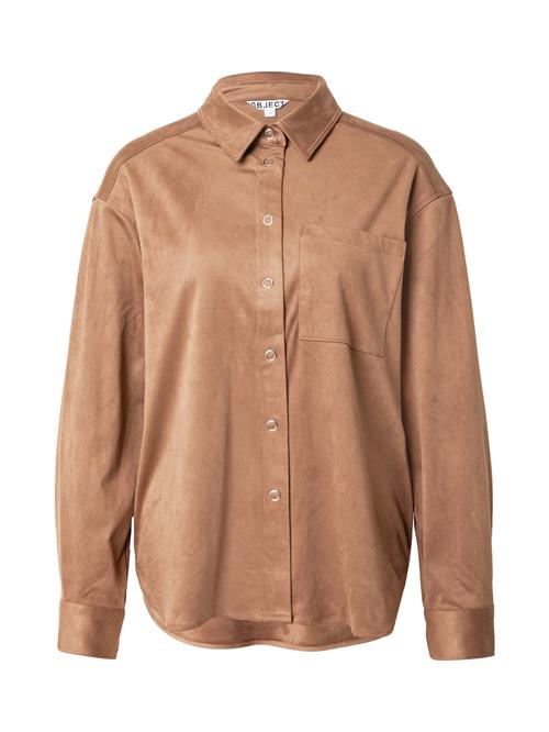 OBJECT Bluse  lysebrun