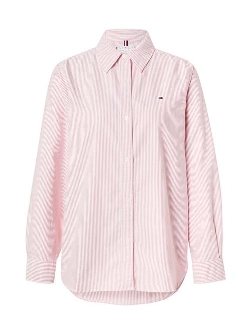 Se TOMMY HILFIGER Bluse  pastelrød / hvid ved About You