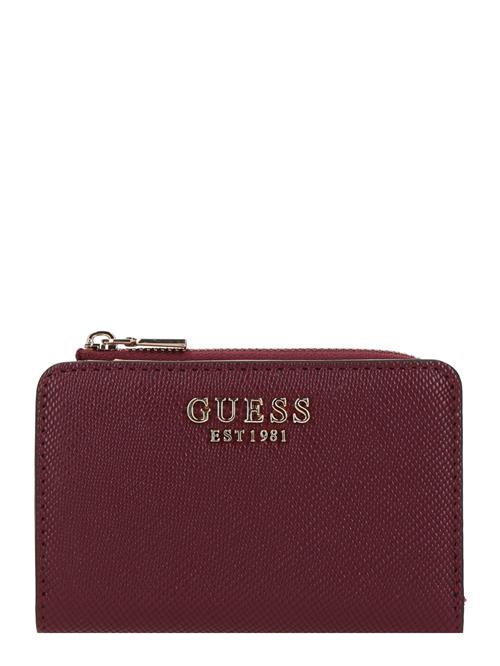 GUESS Tegnebog 'BOLENA SLG ZIP ARND CARD CASE'  mørkerød