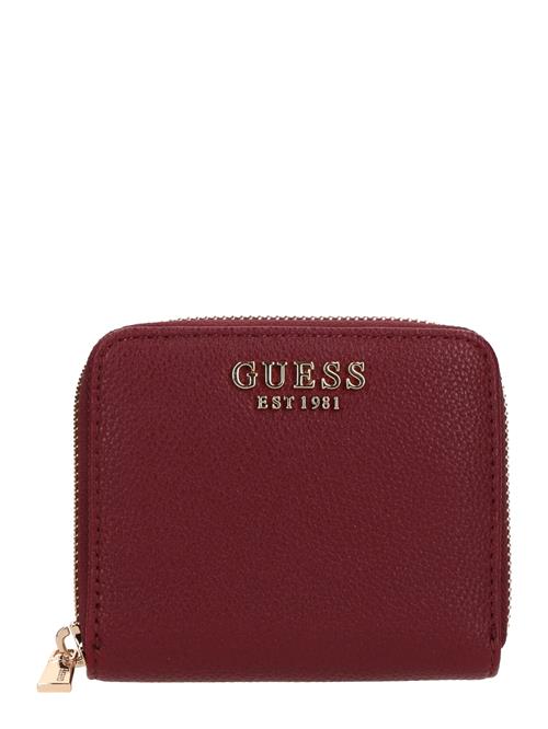 GUESS Tegnebog 'LAUREL II SLG SMALL ZIP AROUND'  merlot