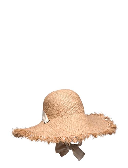 Wategos Fringed Straw Boho Hat Rip Curl Beige