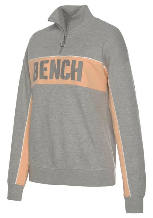 BENCH Sweatshirt  camel / grå-meleret / hvid