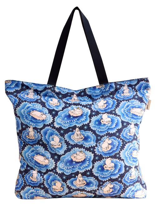 Cath Kidston Shopper 'Moomins Large Foldaway'  marin / azur / pastelblå / hvid