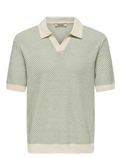 Onsadrian Life Reg 7 Ss Resort Polo Knit ONLY & SONS Green