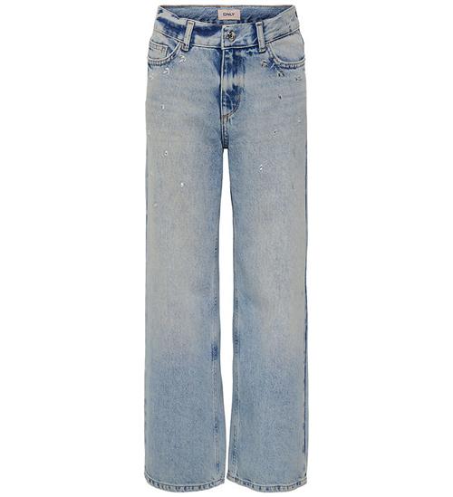Kids Only Jeans - KogElla - Wide - Medium Blue Denim/Rhinestone