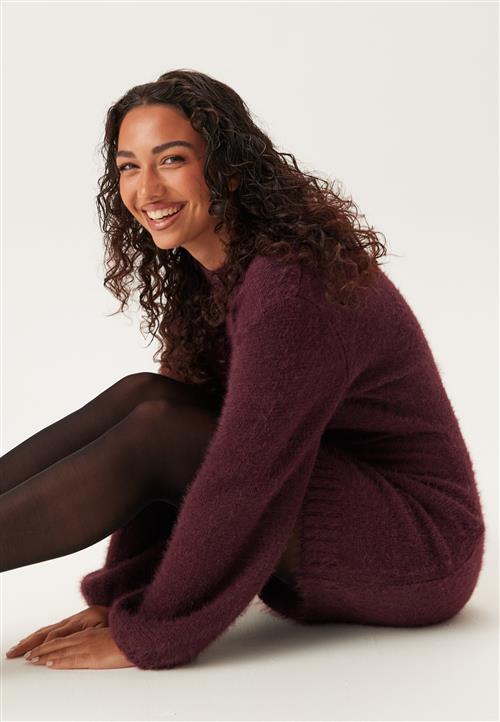 BUBBLEROOM Fluffy Knitted Short Dress