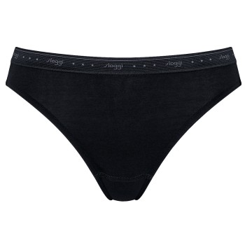 Sloggi Trusser 3P 24 7 100 Tai Briefs Sort bomuld 44 Dame