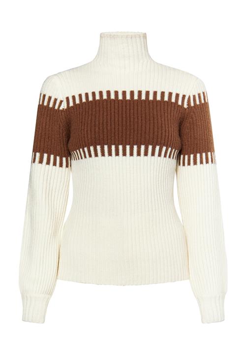 DreiMaster Klassik Pullover 'Casnagie'  brun / uldhvid