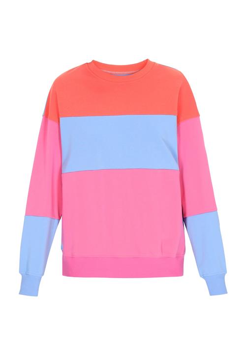 swirly Sweatshirt 'Back To School'  dueblå / mørk pink / cranberry