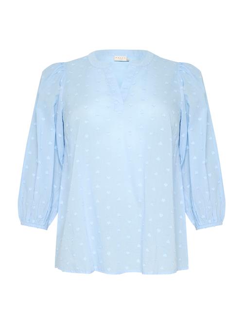 KAFFE CURVE Bluse 'Jolana'  lyseblå