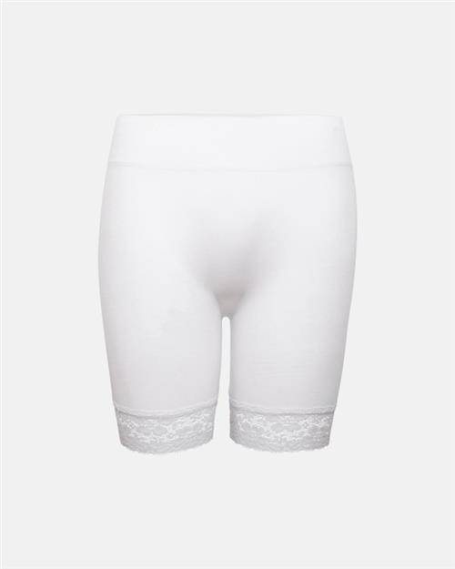 Indershorts med blonder | polyamid | hvid