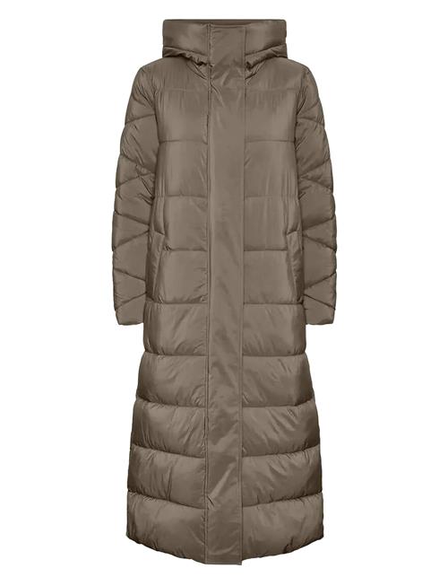 Yasliro Long Padded Coat YAS Beige
