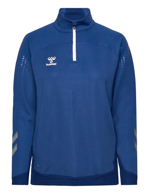 Hmllead Woman Half Zip Hummel Blue