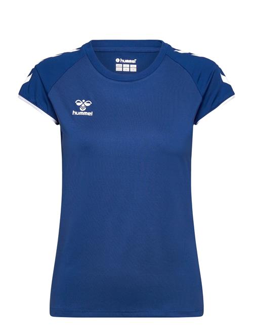 Hmlcore Volley Stretch Tee Wo Hummel Blue