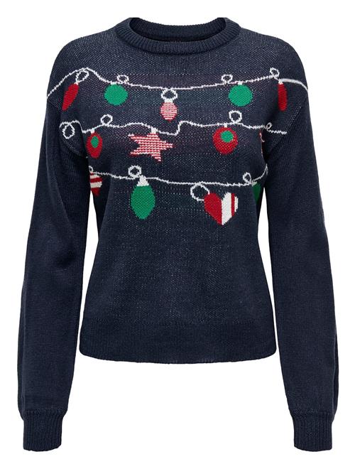 Onlxmas Ls Balloon O-Neck Box Knt ONLY Navy