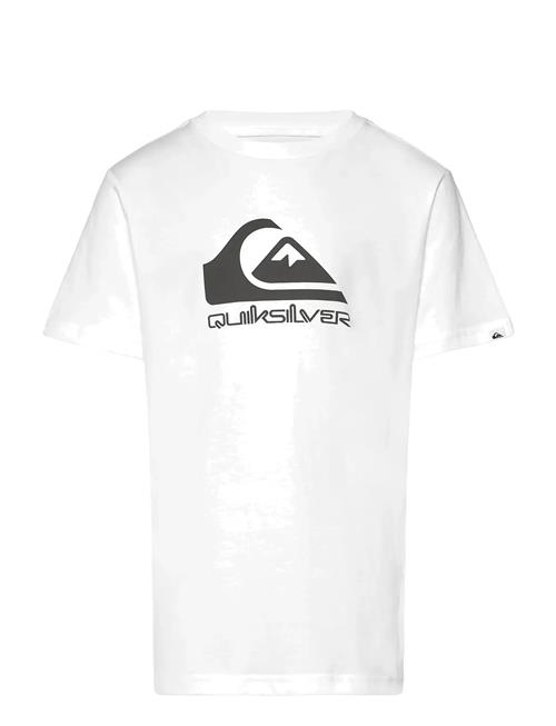 Ev Comp Logo Ss Youth Quiksilver White