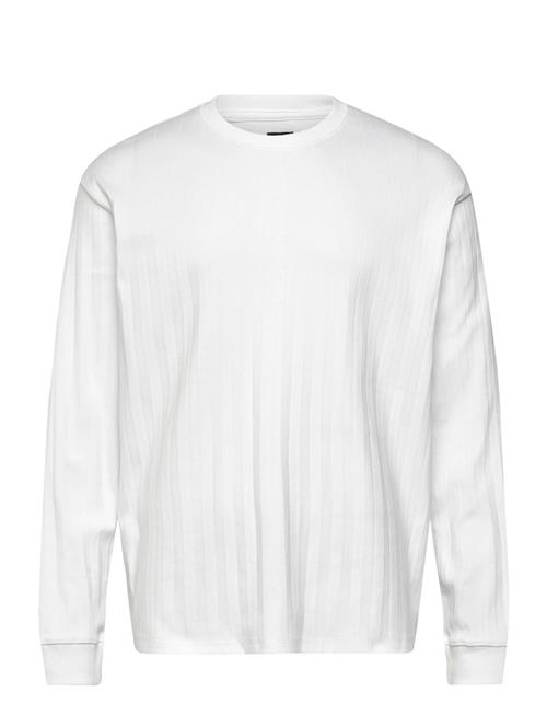 Jack & Jones Jprblakole Ls Drop Needle Tee Styd Aw24 Jack & J S White