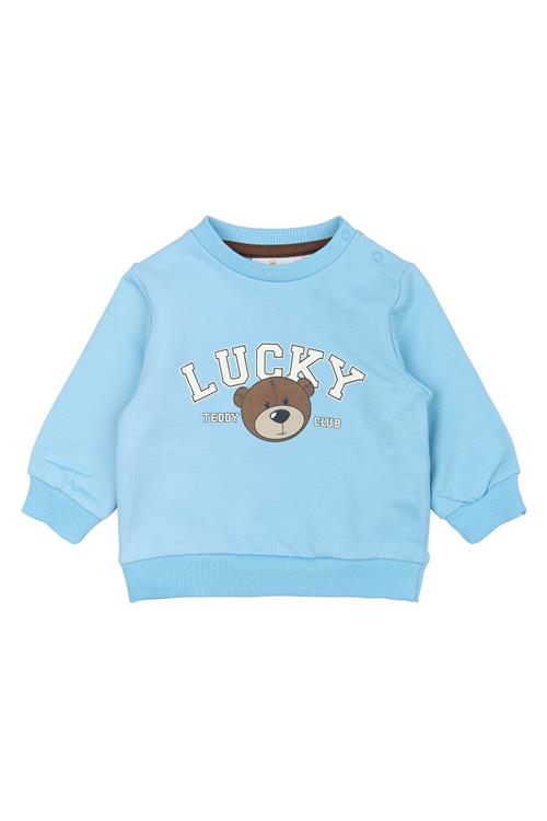 The New Siblings GOTS Perseus Sweatshirt Powder Blue  Powder Blue 86 cm  Blå  86 cm  mand