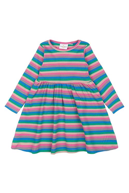 The New Siblings GOTS Polly Ribkjole Med Lange Ærmer Multi Striped  Multi Striped 110 cm  Lyserød  110 cm  kvinde