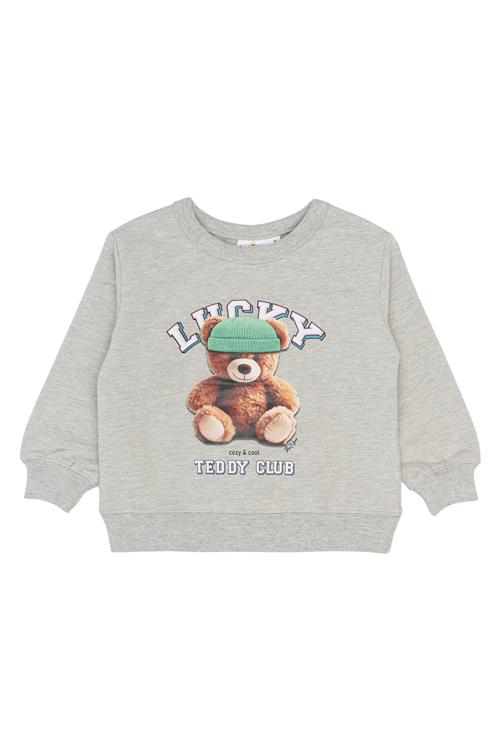 The New Siblings Pippin Sweatshirt Light Grey Melange  Light Grey Melange 92 cm  Grå  92 cm  unisex